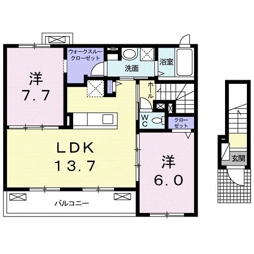 ミルトの間取り