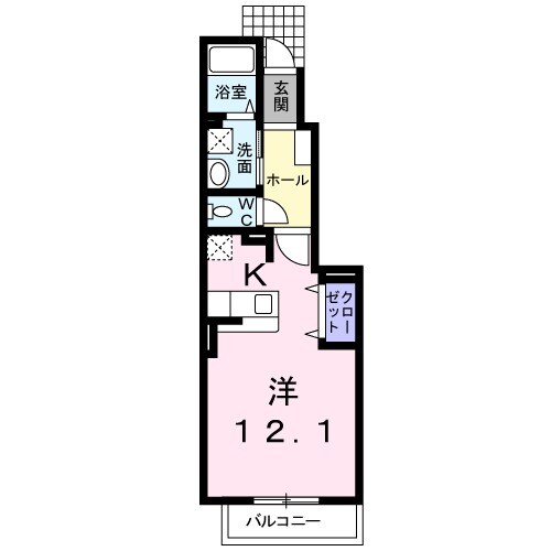 カーサK Ⅱの間取り