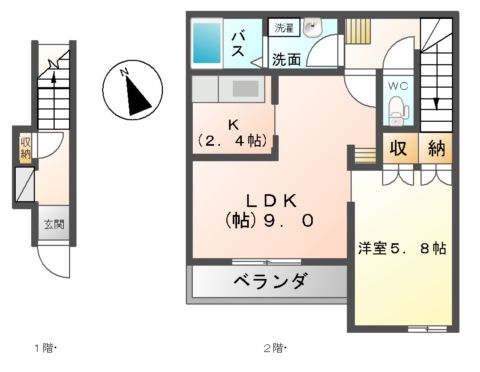 ロココ ウインドの間取り