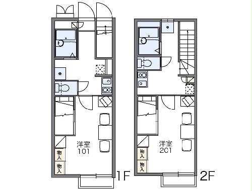 レオパレス椿の間取り