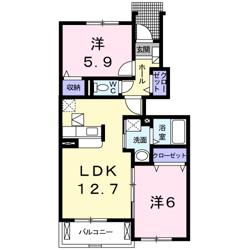 シェーヌⅡの間取り
