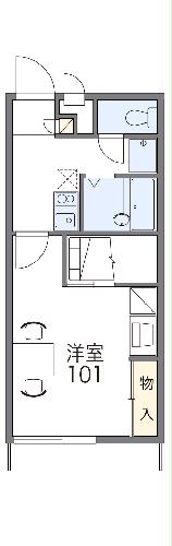 レオパレスウィングＭＫ・205号室の間取り