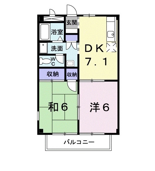 パルネットアメニティの間取り