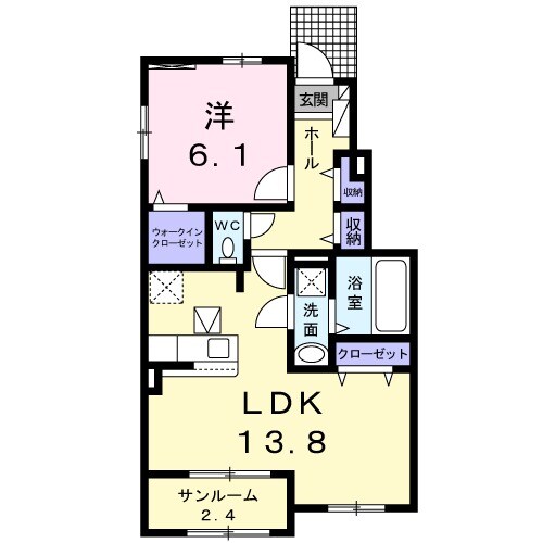 ロイヤルハイツB棟の間取り