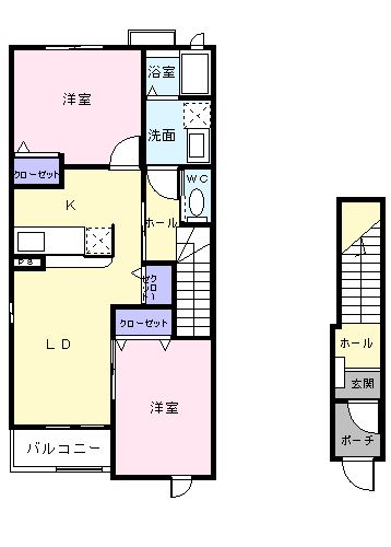 サンフラワーAの間取り