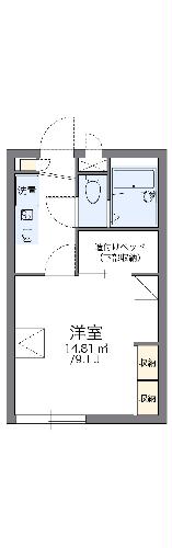 レオパレスコンフォールの間取り