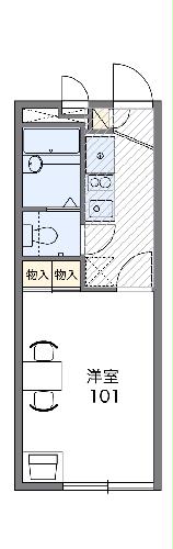 レオパレスベルフローラⅠの間取り