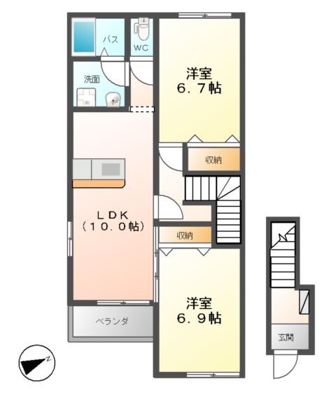 コンフォーティアの間取り