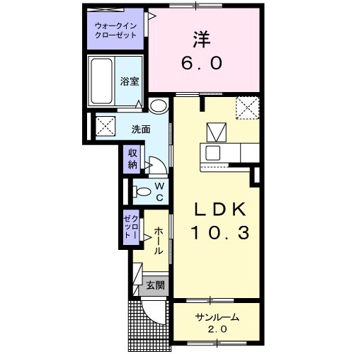 プリートⅠの間取り