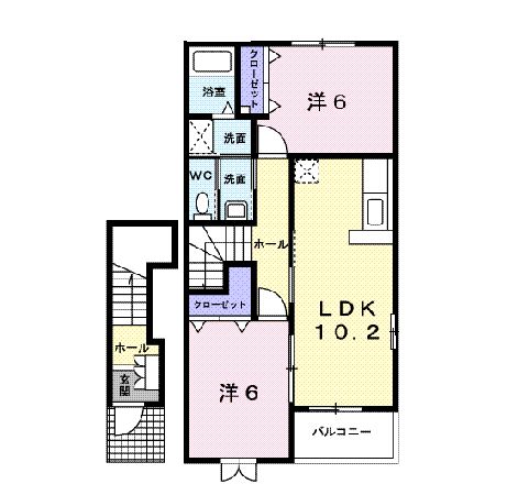 プラティーク晃望台の間取り