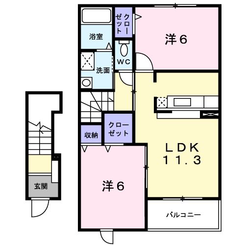 ブルック石川の間取り