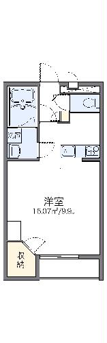 レオパレスヴェルディの間取り