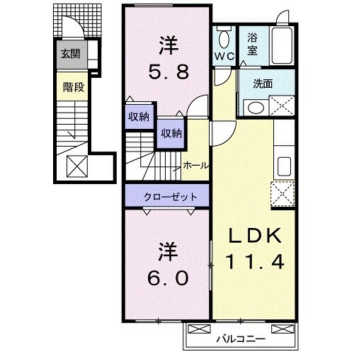 フェアリー ライフⅡの間取り