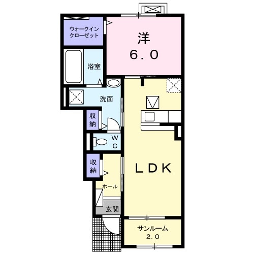 クリンベルBの間取り