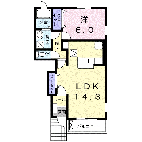 サンレミAの間取り