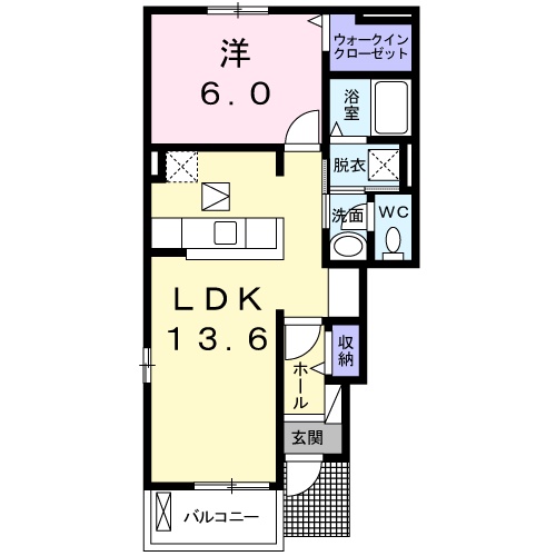 アヴェニール Ⅰの間取り