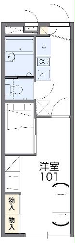 レオパレスアルカンシエル弐番館の間取り