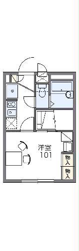 レオパレス御本丸弐番館の間取り