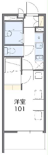 レオパレスＳｅｖｅｎ＆Ｆｉｖｅ・102号室の間取り