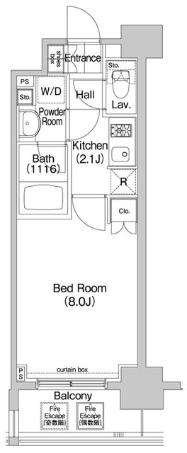 コンフォリア三田ＥＡＳＴ・0408号室の間取り