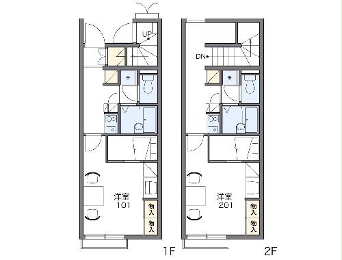 レオパレスインターパークの間取り