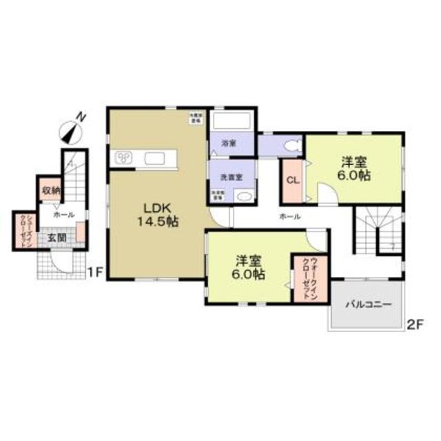 流山市松ヶ丘6丁目住宅の間取り
