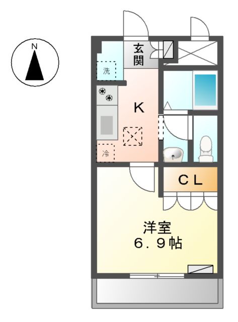レジデンスCKの間取り