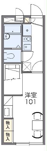 レオパレスオークトゥリーズの間取り