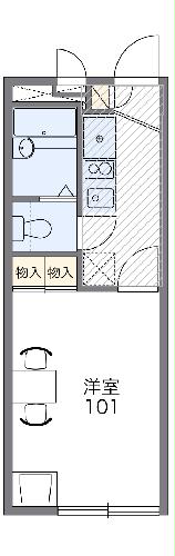 レオパレスコートサイド ヴィラの間取り