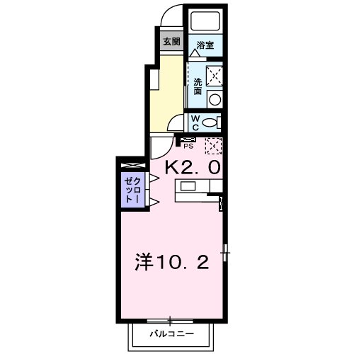 パルティーレ Ⅰの間取り