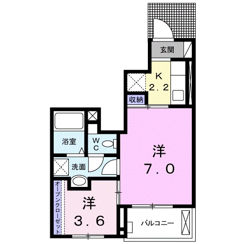 サンモール丸山 Ⅰの間取り