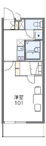 レオパレス空港通Ⅱの間取り