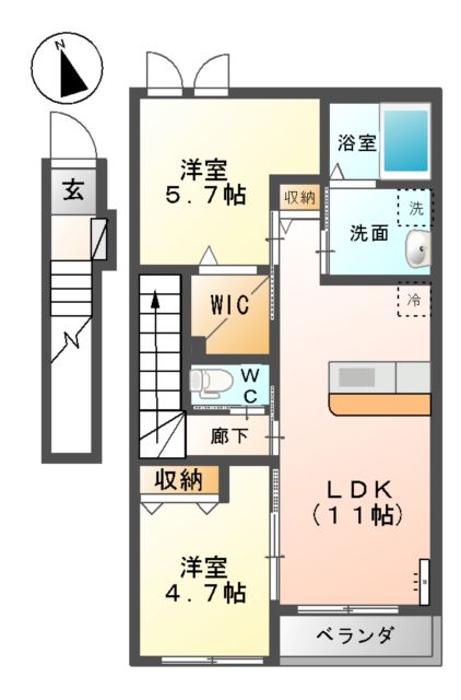 はなみずきの間取り