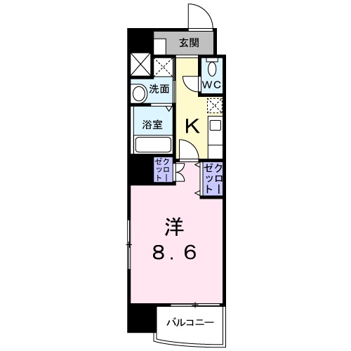 アブリル 横濱の間取り