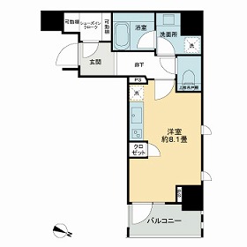 ライオンズ千代田岩本町ミレスーKDAの間取り