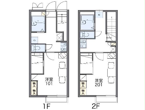 レオパレス前ヶ崎の間取り