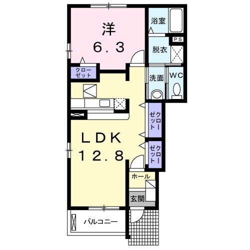 パレ ドールBの間取り