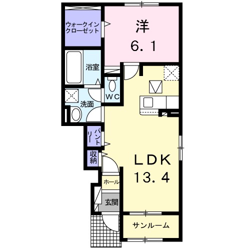 ヴィラ・坂本Aの間取り