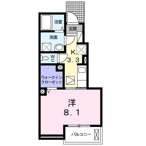 フレスカBの間取り