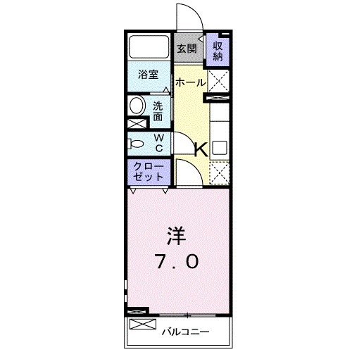 サンフラワー・02030号室の間取り