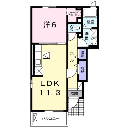 シオンⅡBの間取り
