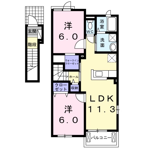 ノースウッド Ⅰの間取り