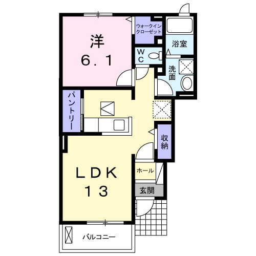 ウエスト メゾン Sの間取り