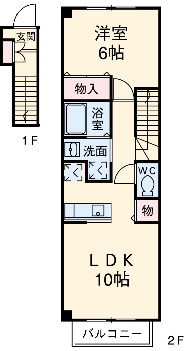 パルトリーナY・Kの間取り