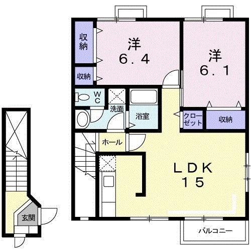 グリーンフィールドBの間取り