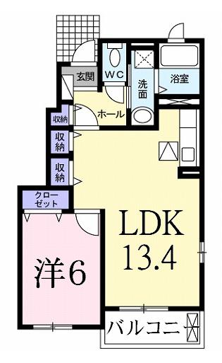 フィオーレBの間取り