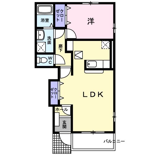 ペアハウスヒロセFの間取り
