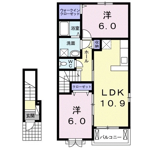 リスコリーヌの間取り
