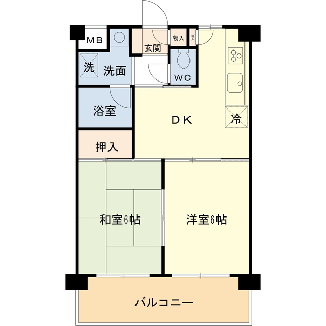 ナコセフォンテーヌの間取り