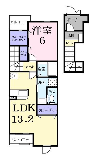 ソル・レヴェンテⅡAの間取り